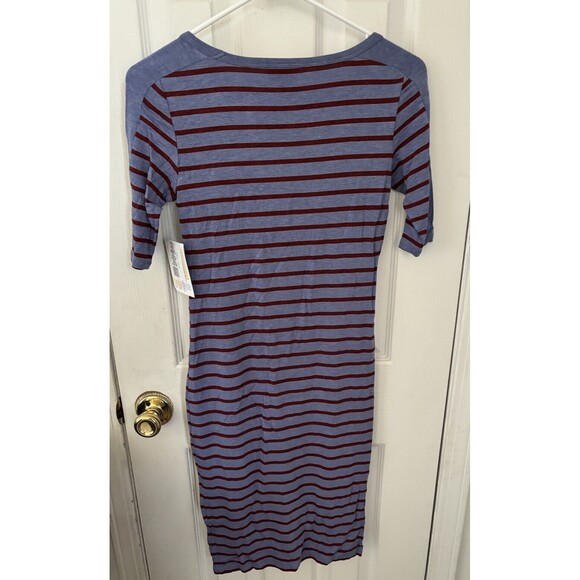 LuLaRoe Womens Dress Size XXS Julia Multi-Color Striped Dress - Picture 4 of 4